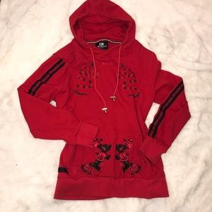 Embroidered Red Sweatshirt